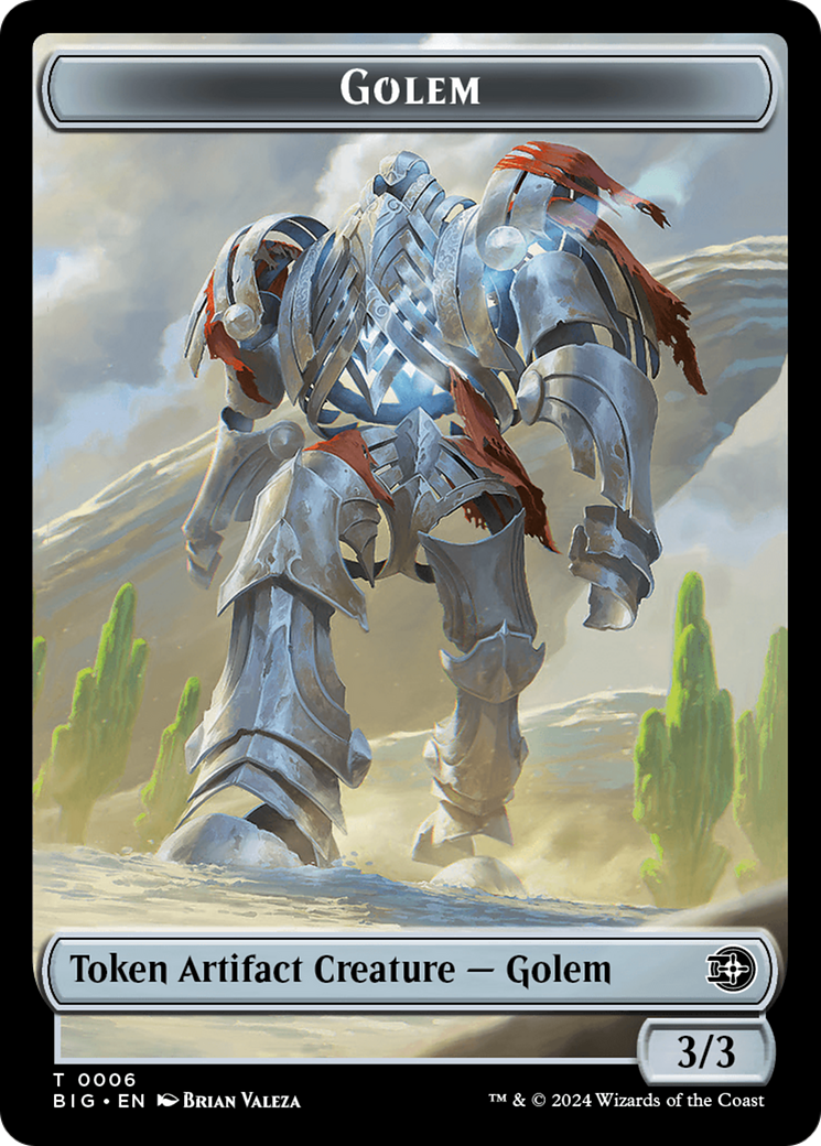 Golem Token [Outlaws of Thunder Junction: The Big Score Tokens] | Gaming Infinity