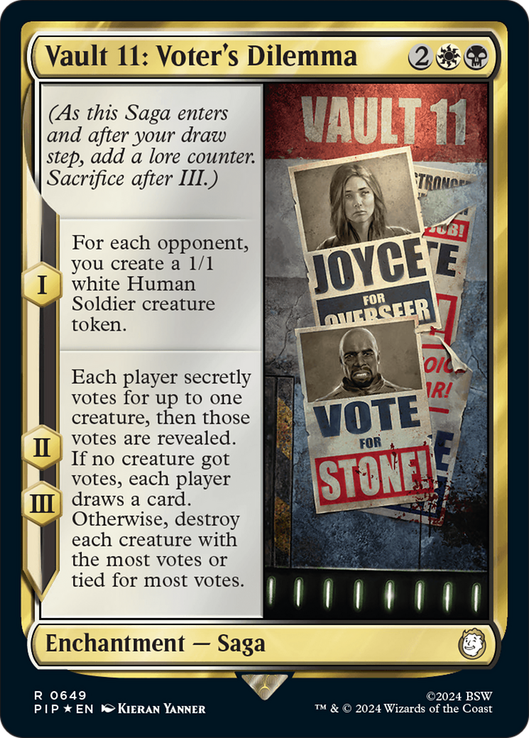 Vault 11: Voter's Dilemna (Surge Foil) [Fallout] | Gaming Infinity