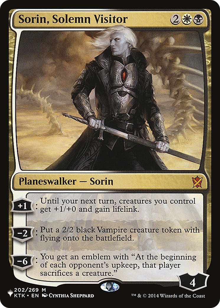 Sorin, Solemn Visitor [The List] | Gaming Infinity