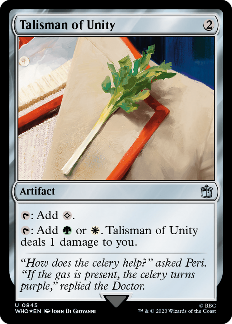 Talisman of Unity (Surge Foil) [Doctor Who] | Gaming Infinity