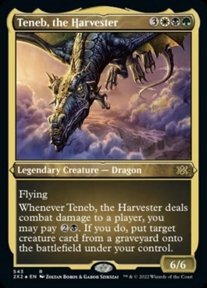 Teneb, the Harvester (Foil Etched) [Double Masters 2022] | Gaming Infinity