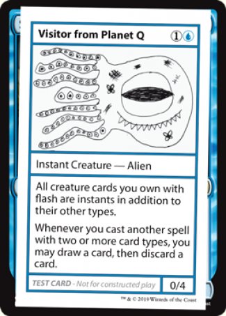 Visitor from Planet Q (2021 Edition) [Mystery Booster Playtest Cards] | Gaming Infinity