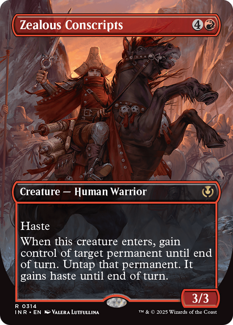 Zealous Conscripts (Borderless) [Innistrad Remastered] | Gaming Infinity