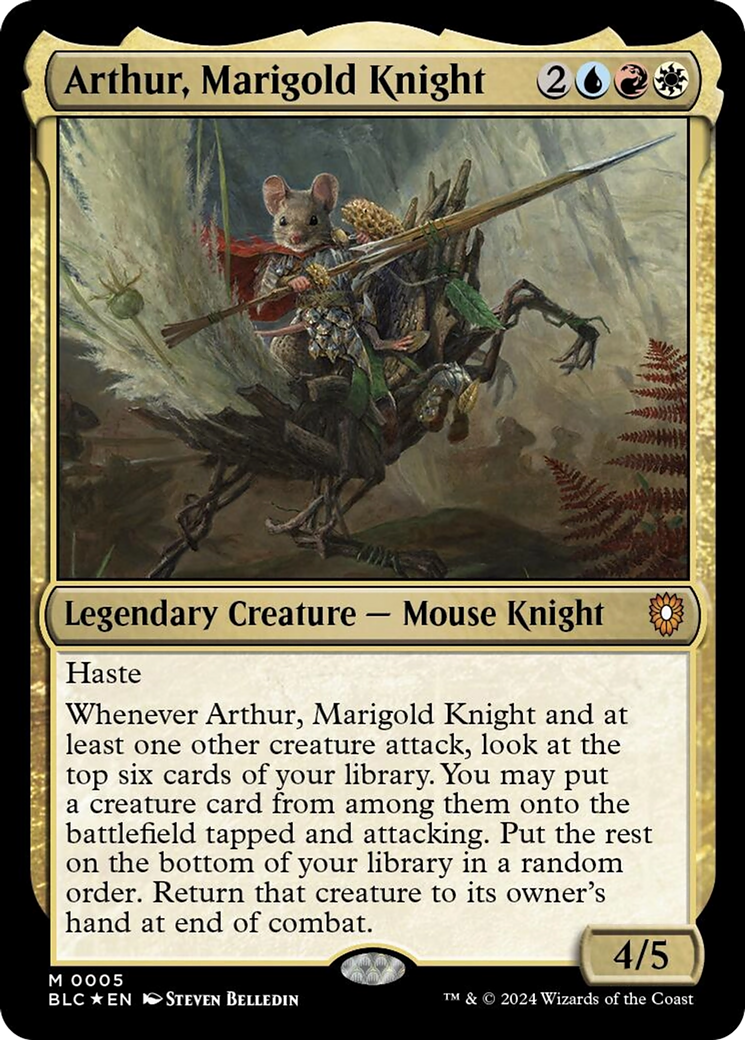Arthur, Marigold Knight [Bloomburrow Commander] | Gaming Infinity