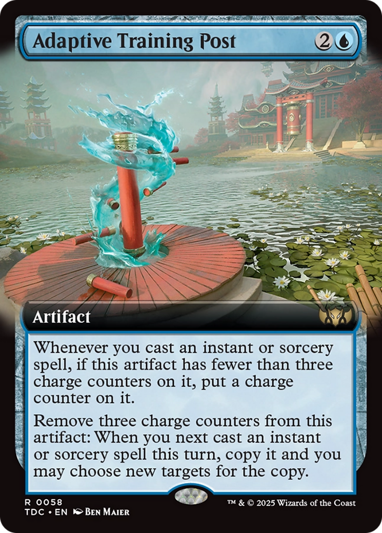 Adaptive Training Post (Extended Art) [Tarkir: Dragonstorm Commander] | Gaming Infinity