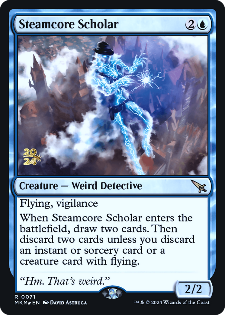 Steamcore Scholar [Murders at Karlov Manor Prerelease Promos] | Gaming Infinity