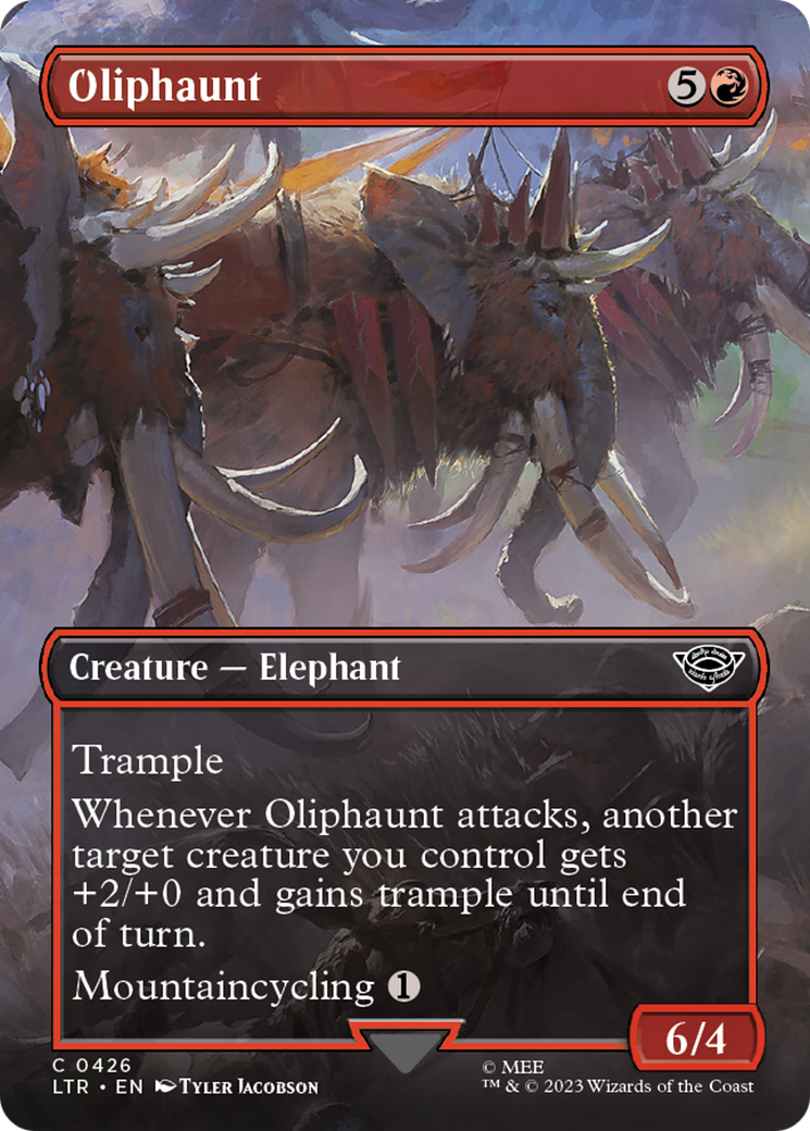 Oliphaunt (Borderless Alternate Art) [The Lord of the Rings: Tales of Middle-Earth] | Gaming Infinity