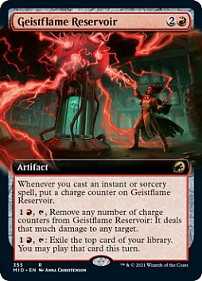 Geistflame Reservoir (Extended Art) [Innistrad: Midnight Hunt] | Gaming Infinity