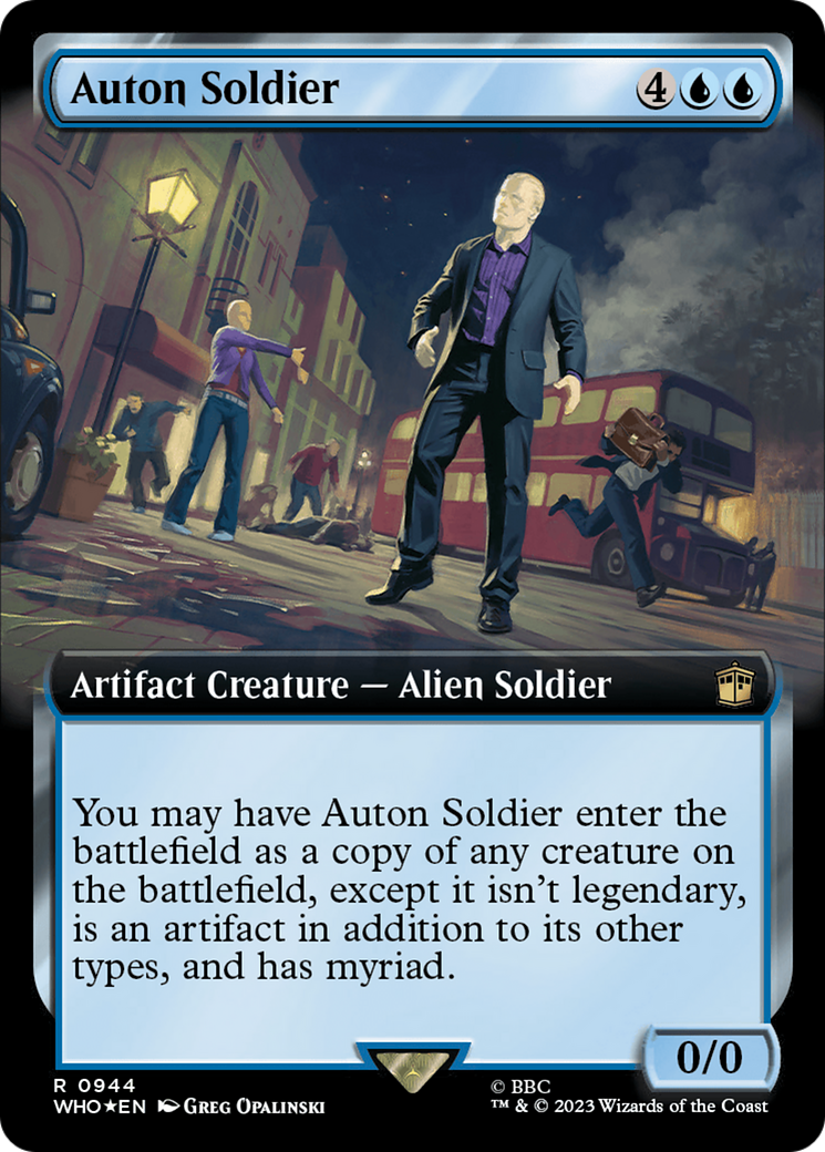 Auton Soldier (Extended Art) (Surge Foil) [Doctor Who] | Gaming Infinity