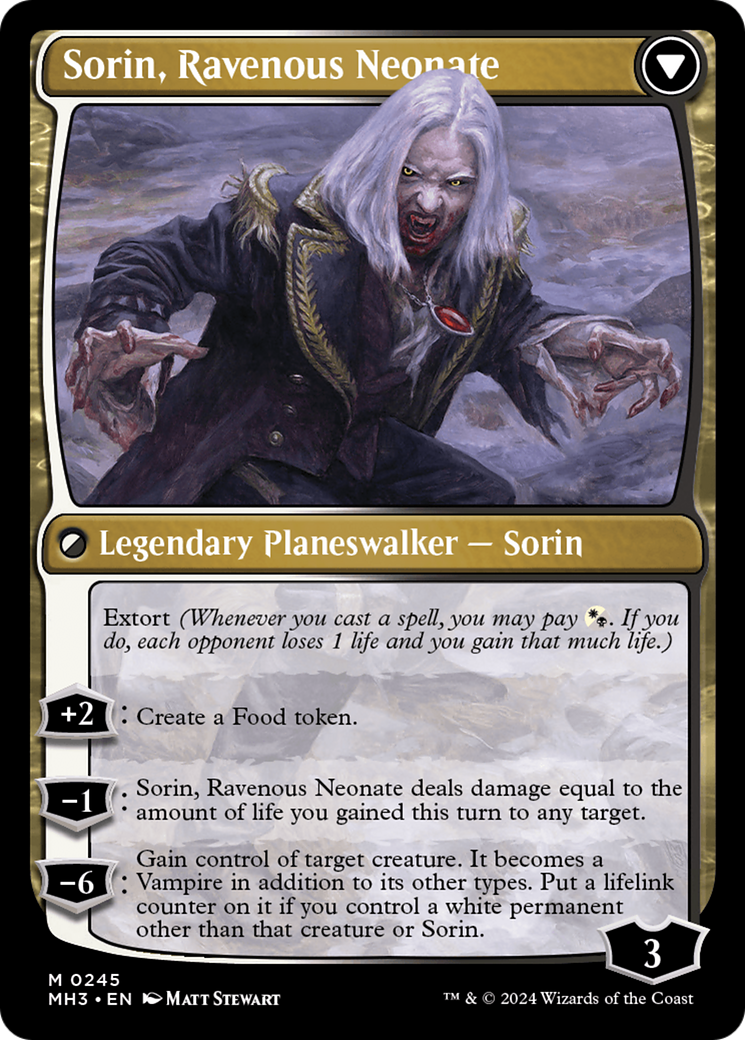 Sorin of House Markov // Sorin, Ravenous Neonate [Modern Horizons 3] | Gaming Infinity