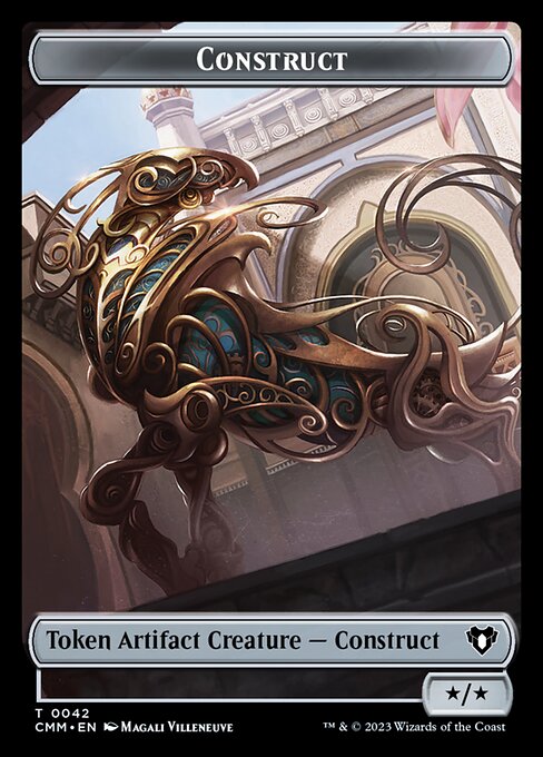 Elemental (0026) // Construct (0042) Double-Sided Token [Commander Masters Tokens] | Gaming Infinity