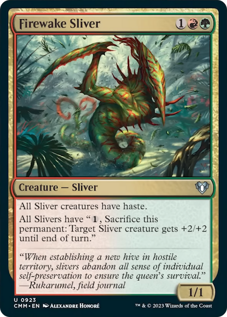 Firewake Sliver [Commander Masters] | Gaming Infinity