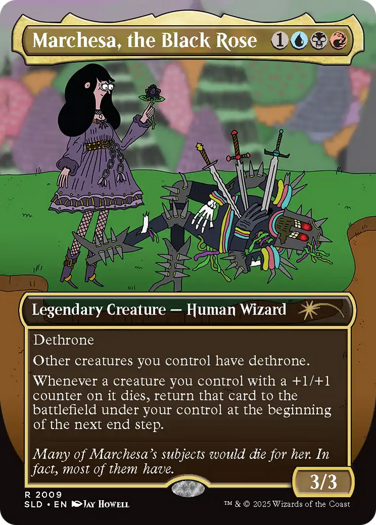 Marchesa, the Black Rose (Rainbow Foil) [Secret Lair Drop Series] | Gaming Infinity