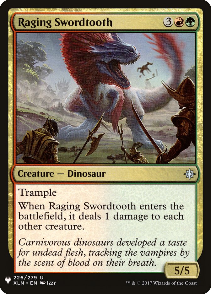 Raging Swordtooth [Mystery Booster] | Gaming Infinity