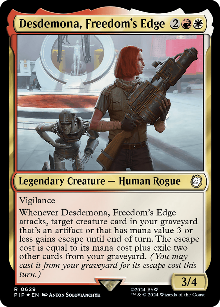 Desdemona, Freedom's Edge (Surge Foil) [Fallout] | Gaming Infinity