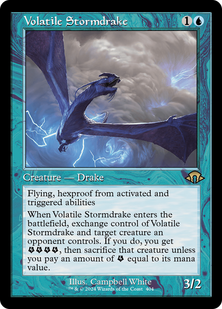 Volatile Stormdrake (Retro) [Modern Horizons 3] | Gaming Infinity