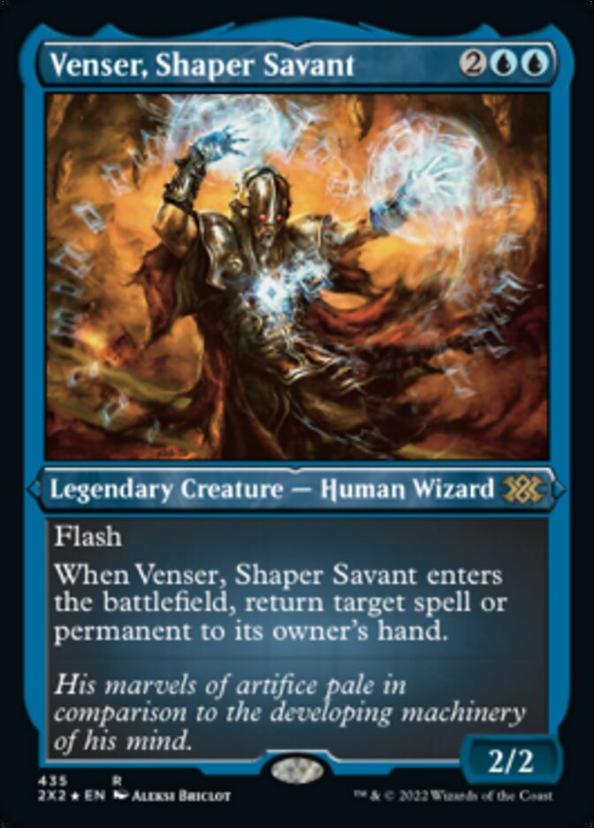 Venser, Shaper Savant (Foil Etched) [Double Masters 2022] | Gaming Infinity