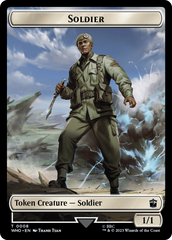 Soldier // Beast Double-Sided Token [Doctor Who Tokens] | Gaming Infinity