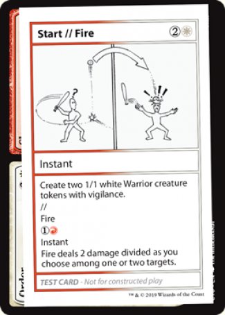 Start // Fire (2021 Edition) [Mystery Booster Playtest Cards] | Gaming Infinity