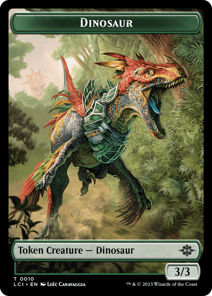 Dinosaur Token (0010) [The Lost Caverns of Ixalan Tokens] | Gaming Infinity