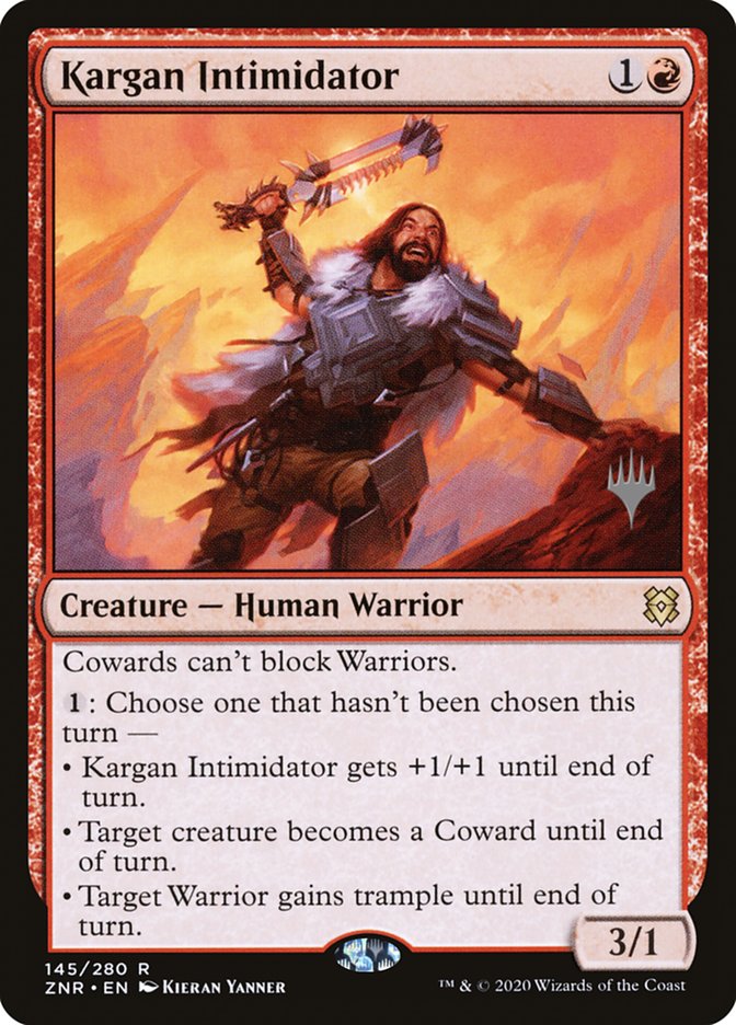 Kargan Intimidator (Promo Pack) [Zendikar Rising Promos] | Gaming Infinity