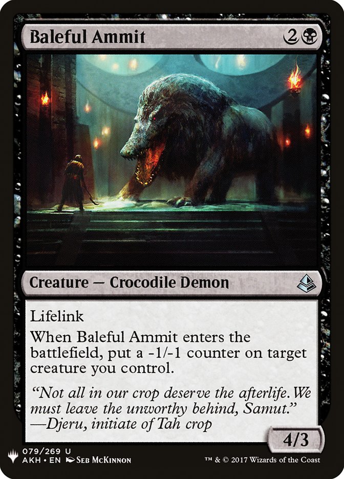 Baleful Ammit [Mystery Booster] | Gaming Infinity