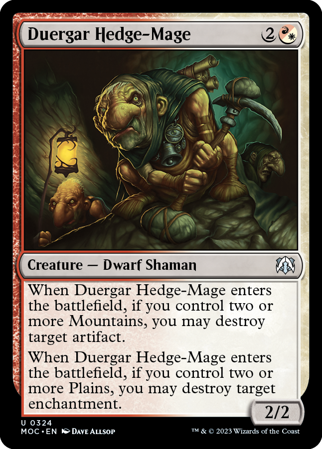 Duergar Hedge-Mage [March of the Machine Commander] | Gaming Infinity