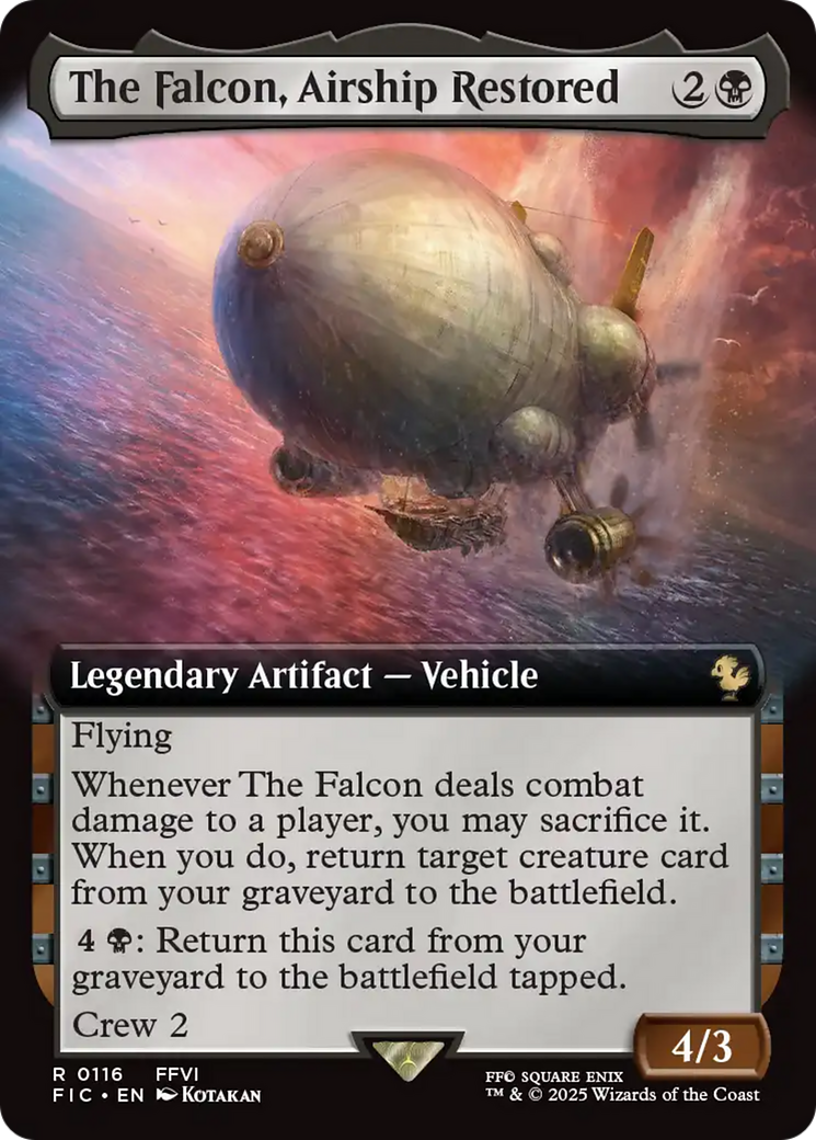 The Falcon, Airship Restored (Extended Art) [FINAL FANTASY Commander] | Gaming Infinity