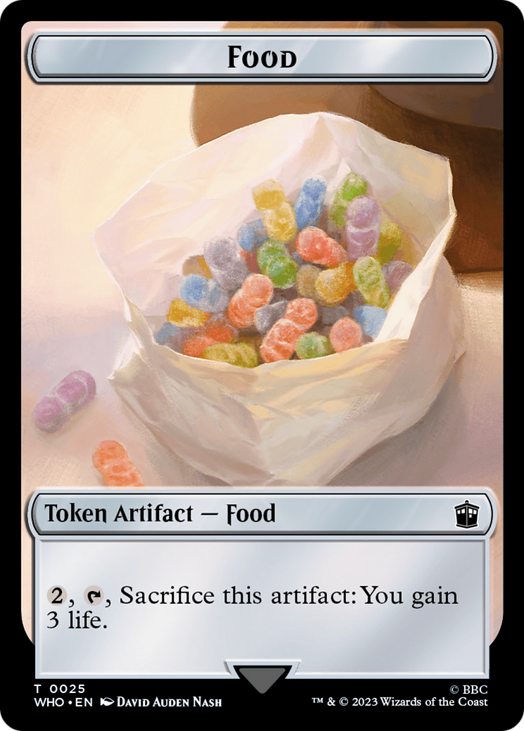 Alien // Food (0025) Double-Sided Token [Doctor Who Tokens] | Gaming Infinity