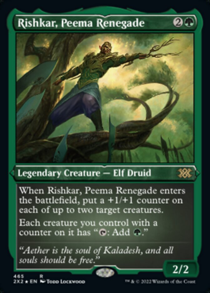 Rishkar, Peema Renegade (Foil Etched) [Double Masters 2022] | Gaming Infinity