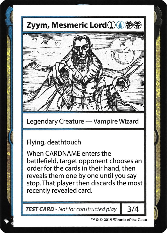 Zyym, Mesmeric Lord [Mystery Booster Playtest Cards] | Gaming Infinity