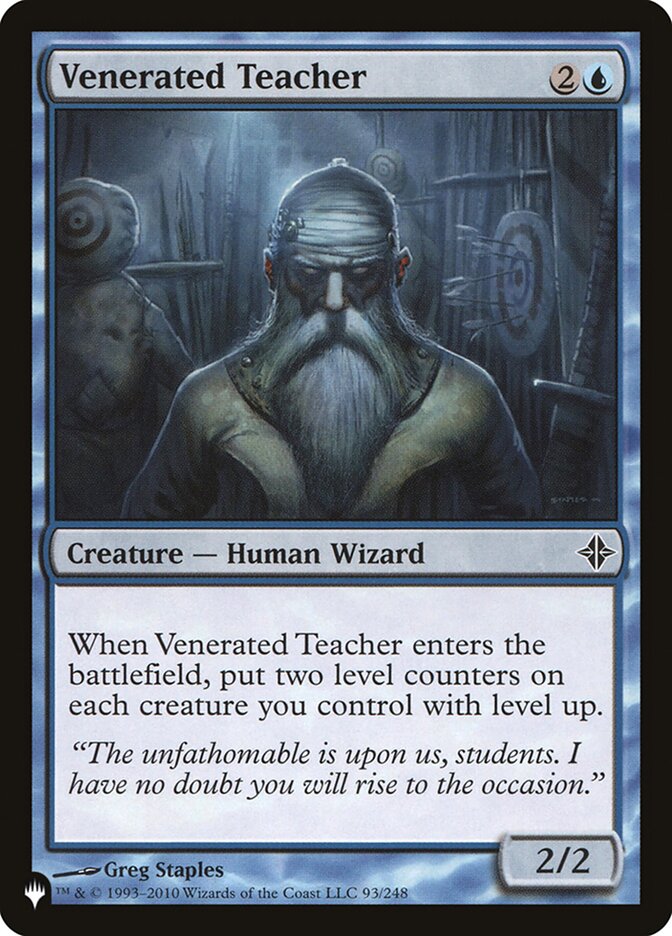 Venerated Teacher [The List] | Gaming Infinity