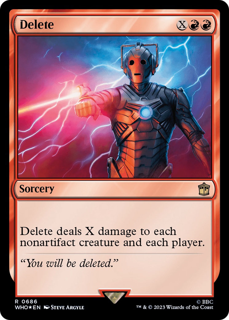 Delete (Surge Foil) [Doctor Who] | Gaming Infinity