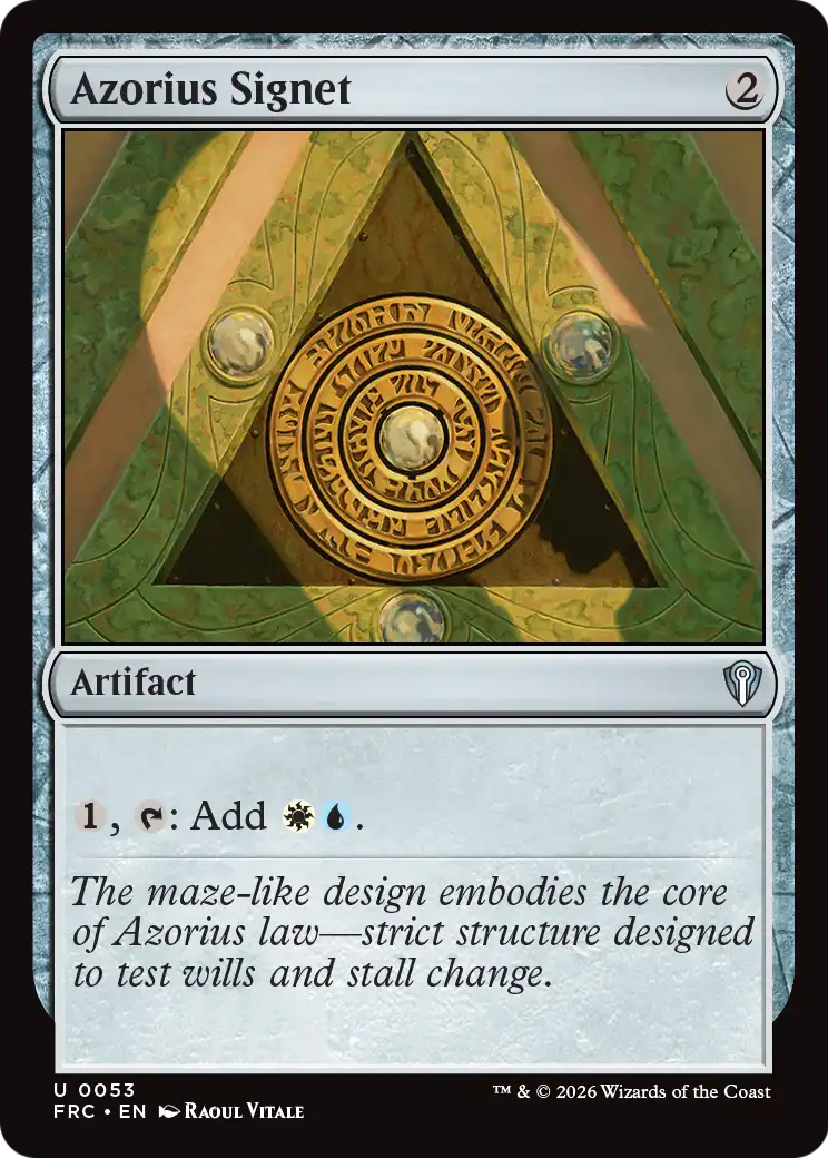 Azorius Signet [Reality Fracture Commander] | Gaming Infinity