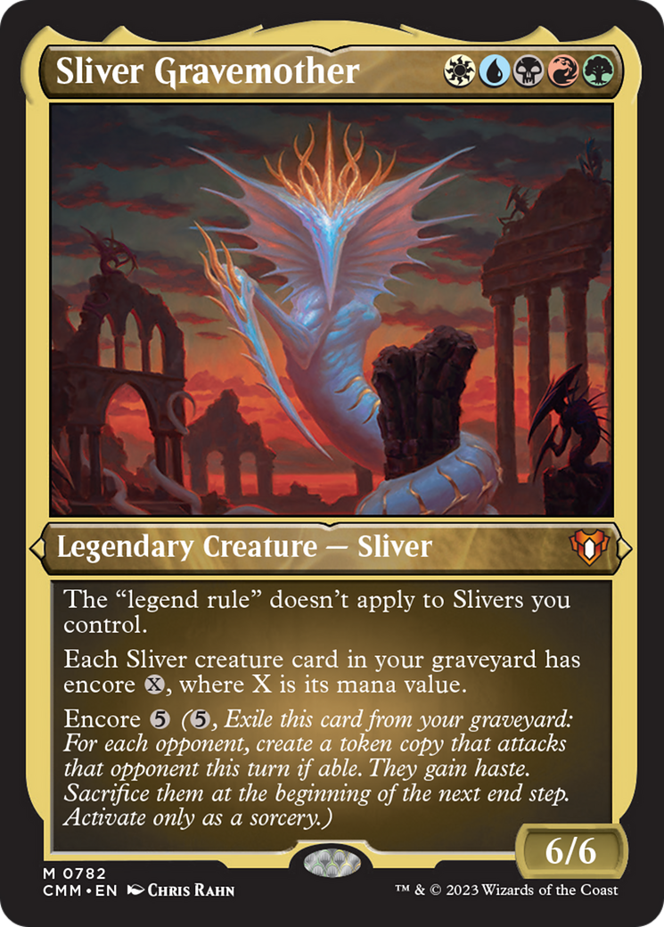 Sliver Gravemother (Display Commander) (Foil Etched) [Commander Masters] | Gaming Infinity