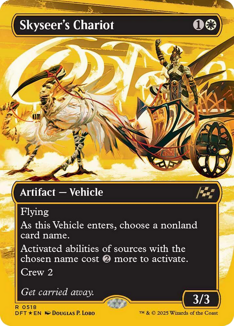 Skyseer's Chariot (Borderless) (First-Place Foil) [Aetherdrift] | Gaming Infinity