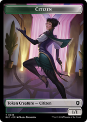 Soldier // Citizen Double-Sided Token [Bloomburrow Commander Tokens] | Gaming Infinity