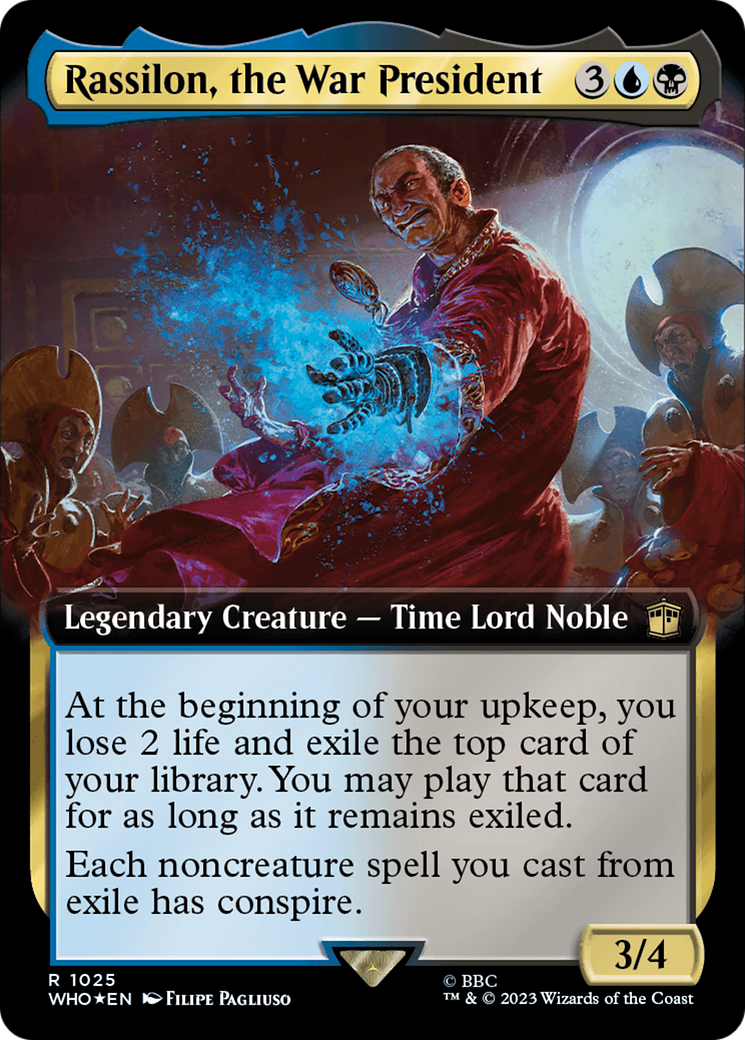 Rassilon, the War President (Extended Art) (Surge Foil) [Doctor Who] | Gaming Infinity