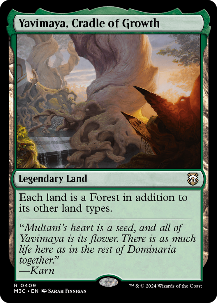 Yavimaya, Cradle of Growth (Ripple Foil) [Modern Horizons 3 Commander] | Gaming Infinity