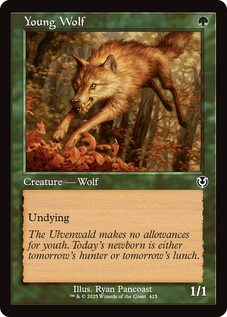 Young Wolf (Retro Frame) [Innistrad Remastered] | Gaming Infinity