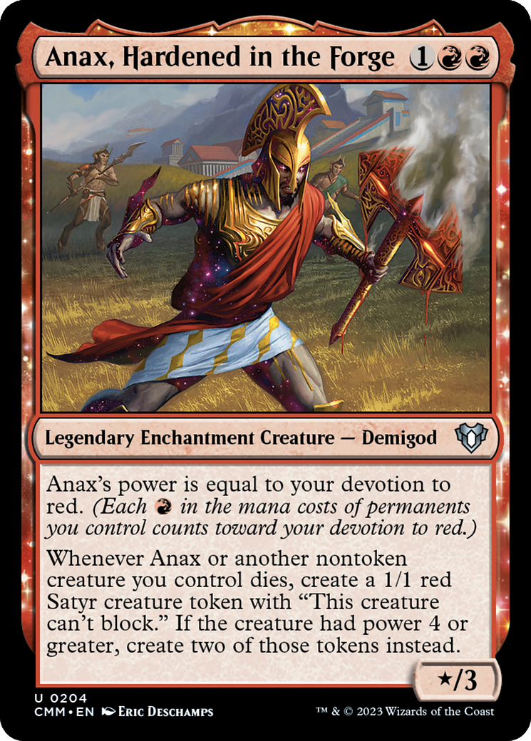 Anax, Hardened in the Forge [Commander Masters] | Gaming Infinity