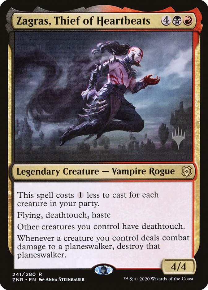 Zagras, Thief of Heartbeats (Promo Pack) [Zendikar Rising Promos] | Gaming Infinity