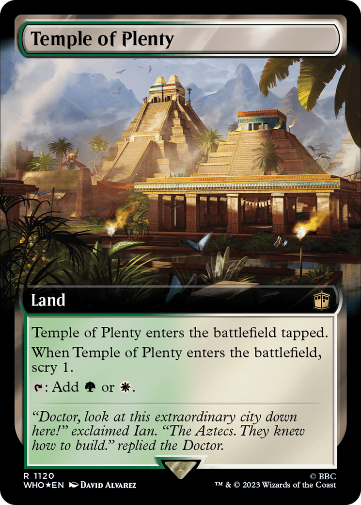 Temple of Plenty (Extended Art) (Surge Foil) [Doctor Who] | Gaming Infinity