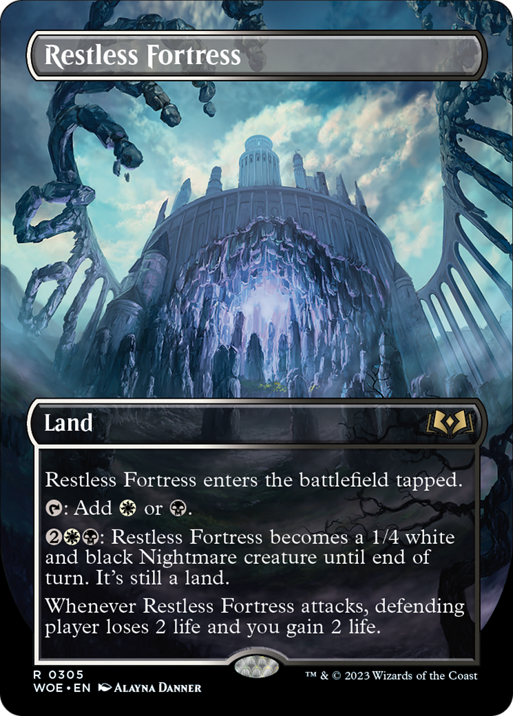 Restless Fortress (Borderless Alternate Art) [Wilds of Eldraine] | Gaming Infinity