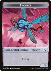 Warrior // Thopter Double-Sided Token [March of the Machine Tokens] | Gaming Infinity