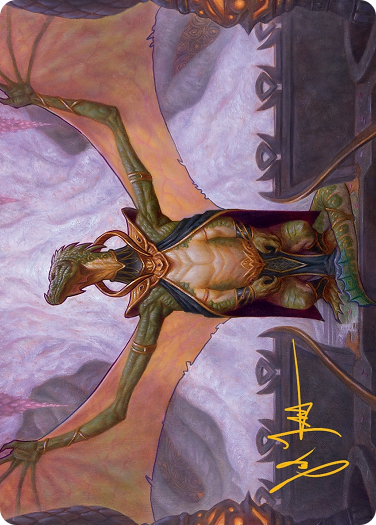 Kheru Goldkeeper Art Card (36/54) [Tarkir: Dragonstorm Art Series] | Gaming Infinity