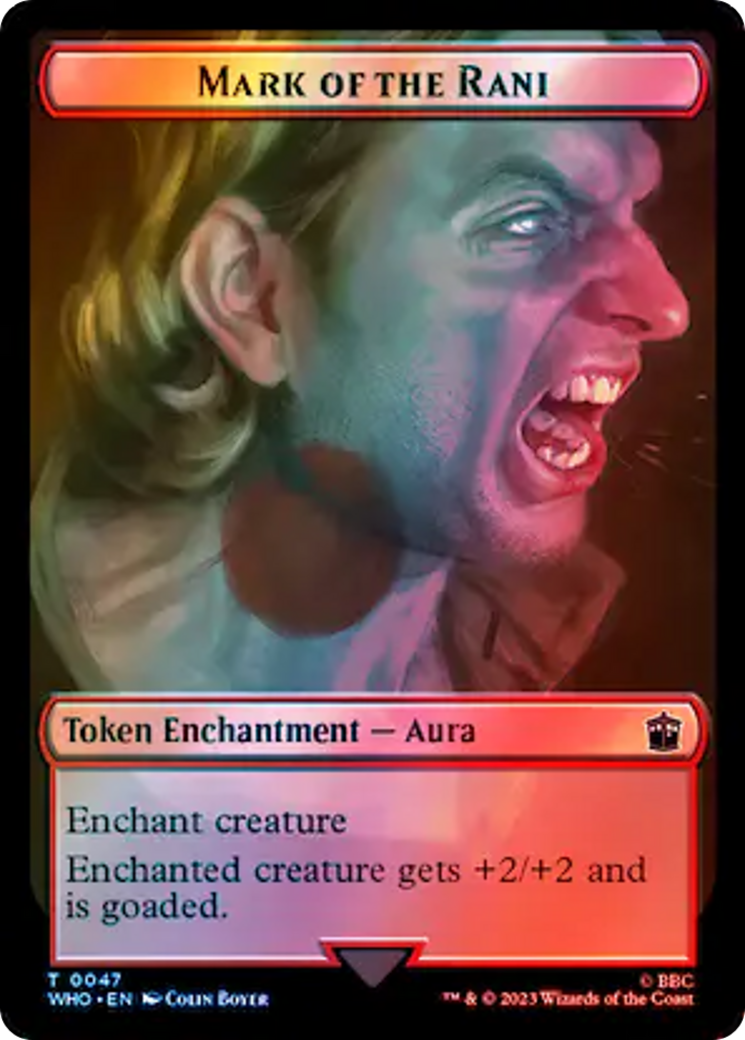 Dalek // Mark of the Rani Double-Sided Token (Surge Foil) [Doctor Who Tokens] | Gaming Infinity