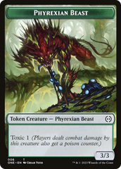 Phyrexian Goblin // Phyrexian Beast Double-Sided Token [Phyrexia: All Will Be One Tokens] | Gaming Infinity