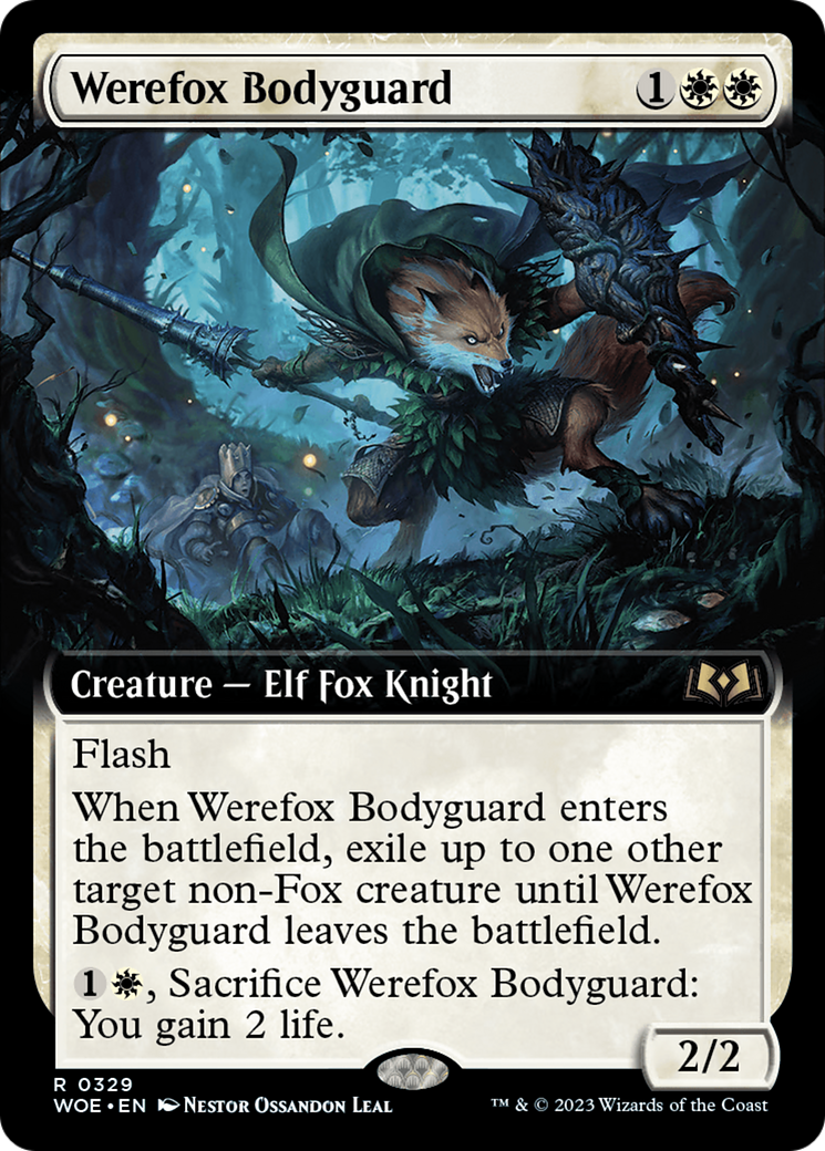 Werefox Bodyguard (Extended Art) [Wilds of Eldraine] | Gaming Infinity