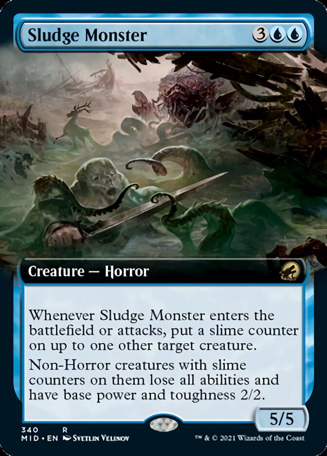 Sludge Monster (Extended Art) [Innistrad: Midnight Hunt] | Gaming Infinity
